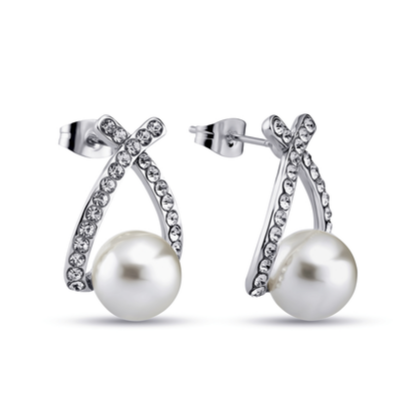925 Sterling Silver Earrings Real Pearls 